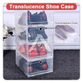 【𝗔𝗦𝗛】【Ready Stock❗️】PP Transparent | Translucence Plastic Shoe Box Stackable | Foldable Shoe Box | Shoe Organizer 折叠收纳鞋盒