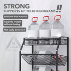 【𝗔𝗦𝗛】Kitchen Organizer Spice Rack Seasoning Rack Kitchen Shelf Steel Rack厨房台面收纳架