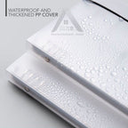 【𝗔𝗦𝗛】FULL SET❗️Muji Metal A5/A4/B5 Transparent Cover Straps & Divider Page Student Notebook Journal Inner Page Refill笔记本