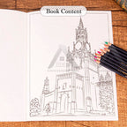 【𝗔𝗦𝗛】60pg CITY 🎨Colouring➕Sketch Book【2in1】Adult Pressure relief Relax Kids Buku Mewarna Anti-Stress Dewasa 成人城市减压彩色本