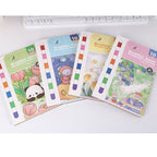 【𝗔𝗦𝗛】Watercolor Painting Notepad Portable Coloring Pastel Coloring Book水彩画自带颜料涂色便签本