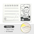 【𝗔𝗦𝗛】50 Sheets Memo Pad📔Mini Notepad Bookmark Stationery Portable Journal Diary Buku Nota Comel迷你笔记本