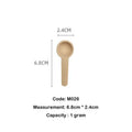 【𝗔𝗦𝗛】(1g/ 5g) Small Wooden Spoon Scoop Sudu Kayu Kecil Untuk Garam Rempah Ratus Wooden Spoon for Spices木勺奶粉勺蜂蜜勺