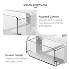 【𝗔𝗦𝗛】Under-Desk Drawer Storage Box Dormitory Stationery Organizer Office Desk Hidden Storage Box Makeup Organizer Box