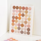 【𝗔𝗦𝗛】[2PCS]IG Smiley Face 😃😉 Stickers Set Scrapbooking Label Sticker Color Dots 笑脸表情贴纸