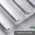 【𝗔𝗦𝗛】FULL SET❗️Muji Metal A5/A4/B5 Transparent Cover Straps & Divider Page Student Notebook Journal Inner Page Refill笔记本
