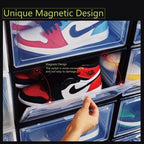 【𝗔𝗦𝗛】【Full Hard Cover】SIDE/FRONT DOOR STACKABLE HARD CASE AJ SHOE MAGNET MAGNETIC OPENER SPORT SHOES BOX SPORT SHOES
