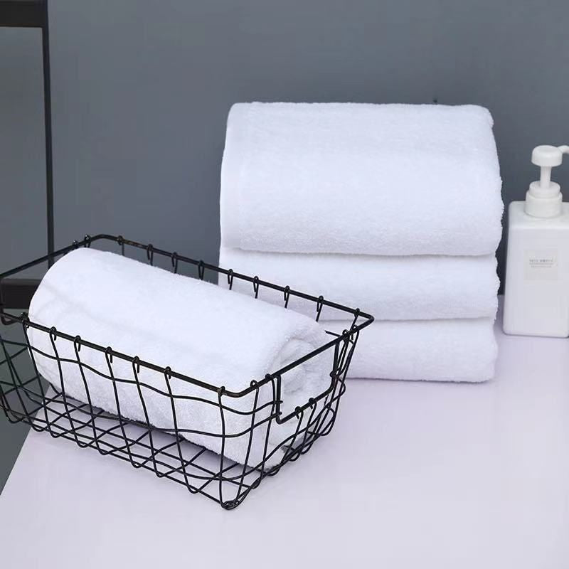 【𝗔𝗦𝗛】 Hotel Towel 100% Cotton 75CM X 145CM (Bath Towel White) Grade tuala mandi hotel 纯棉全白浴巾毛巾 (400g)