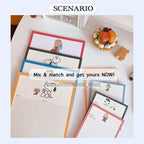 【𝗔𝗦𝗛】【Snoopy Theme】Notepad Korean Ins Memopad Lovely Cute Cartoon Sticker Marker Memo Notepad Stationery 便签本 Buku Nota