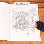【𝗔𝗦𝗛】60pg CITY 🎨Colouring➕Sketch Book【2in1】Adult Pressure relief Relax Kids Buku Mewarna Anti-Stress Dewasa 成人城市减压彩色本