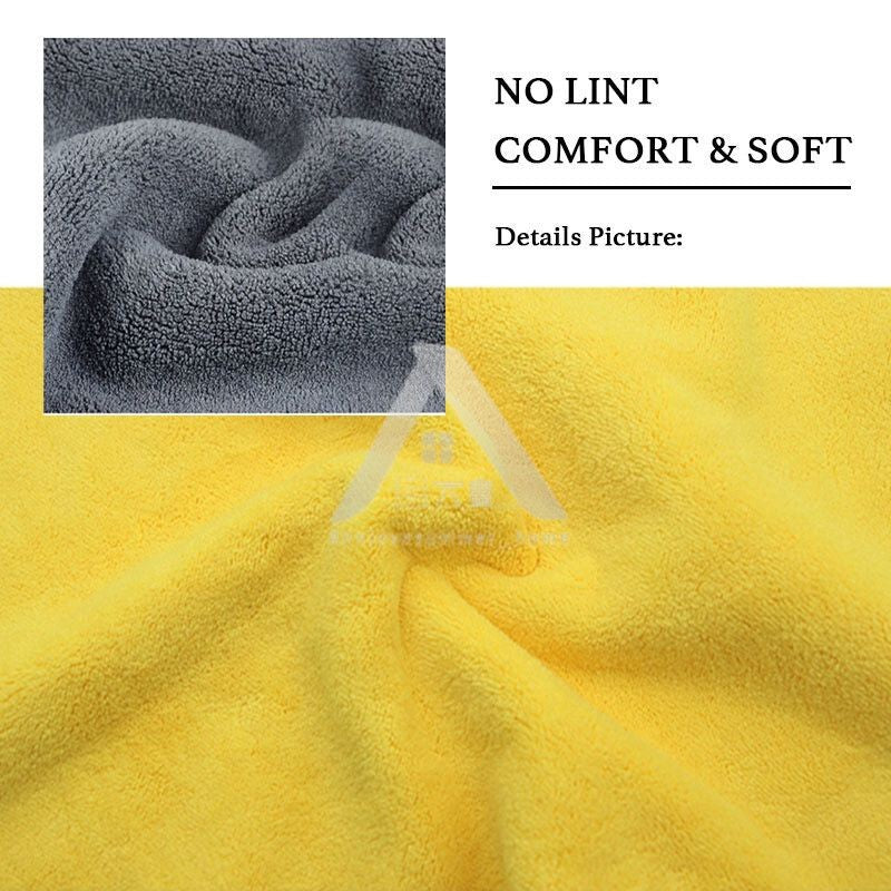 【𝗔𝗦𝗛】400gsm 30cm/60cm 🔥Microfiber Car Super Soft Towel Multipurpose Washing Cloth Kain Pembersih Kereta Kain Buruk抹布洗车布