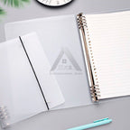 【𝗔𝗦𝗛】FULL SET❗️Muji Metal A5/A4/B5 Transparent Cover Straps & Divider Page Student Notebook Journal Inner Page Refill笔记本