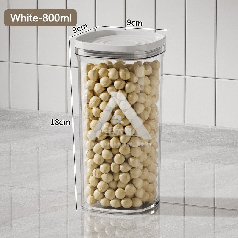 【𝗔𝗦𝗛】READY STOCK Premium Airtight Food Container Kedap Udara | Vacuum Seal Stackable Clear 密封食品罐