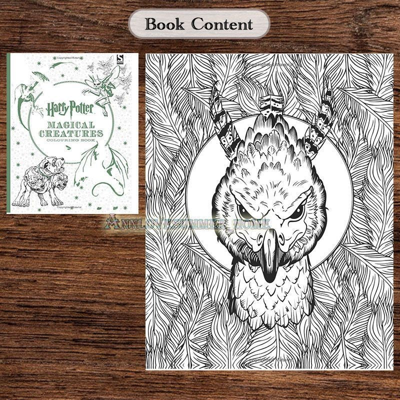 【𝗔𝗦𝗛】Harry Potter Colouring Book 96 pgs Adult Pressure relief Relax Kids Buku Warna Dewasa