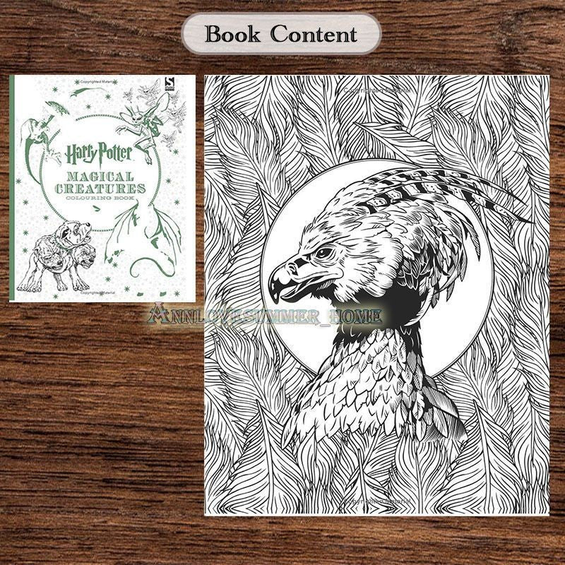 【𝗔𝗦𝗛】Harry Potter Colouring Book 96 pgs Adult Pressure relief Relax Kids Buku Warna Dewasa