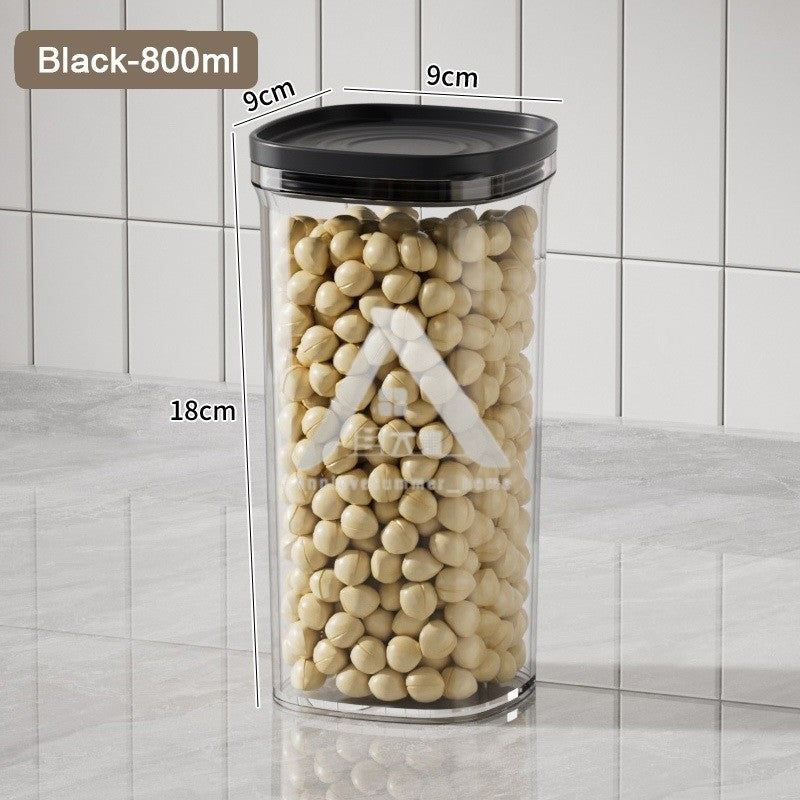 【𝗔𝗦𝗛】READY STOCK Premium Airtight Food Container Kedap Udara | Vacuum Seal Stackable Clear 密封食品罐