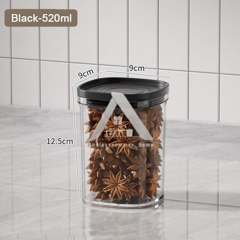 【𝗔𝗦𝗛】READY STOCK Premium Airtight Food Container Kedap Udara | Vacuum Seal Stackable Clear 密封食品罐