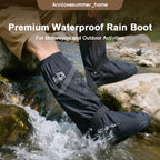 【𝗔𝗦𝗛】Premium Anti-Slip Waterproof Rain Shoe Cover, Rubber Reflective Boot Footwear, No Need Take Off