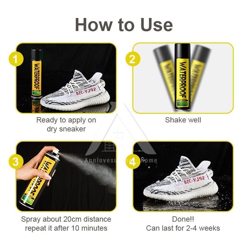 【𝗔𝗦𝗛】100% Authentic (300ml) Sneaker Waterproof Spray Anti-Stain Water Repellent Spray 防水喷雾