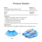 【𝗔𝗦𝗛】100pcs Disposable Plastic Shoe Covers / Waterproof and Rainproof Shoe Cover / Sarung Kasut Plastik Pakai