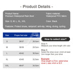 【𝗔𝗦𝗛】Premium Anti-Slip Waterproof Rain Shoe Cover, Rubber Reflective Boot Footwear, No Need Take Off
