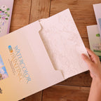 【𝗔𝗦𝗛】Watercolor Painting Book Coloring Comes with Paint Doodle Creative Art Painting Art Colouring Book