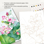 【𝗔𝗦𝗛】Watercolor Painting Book Coloring Comes with Paint Doodle Creative Art Painting Art Colouring Book