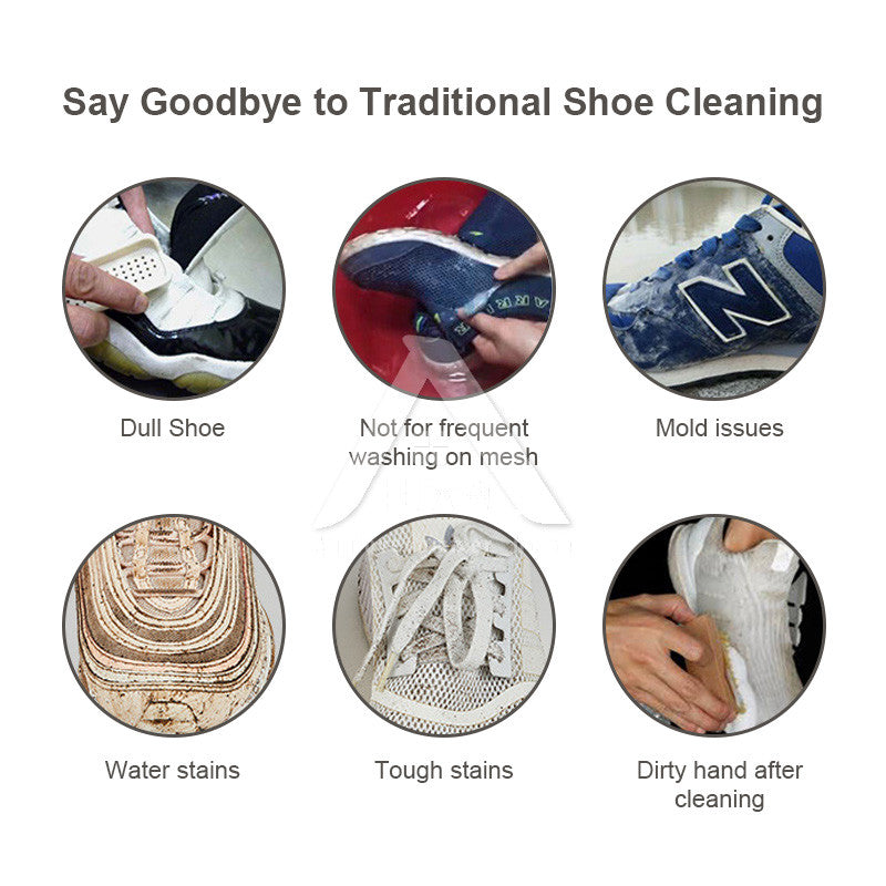 【𝗔𝗦𝗛】Sneaker Cleaning Kit for Dirt and Stain Removal with Brush and Towel