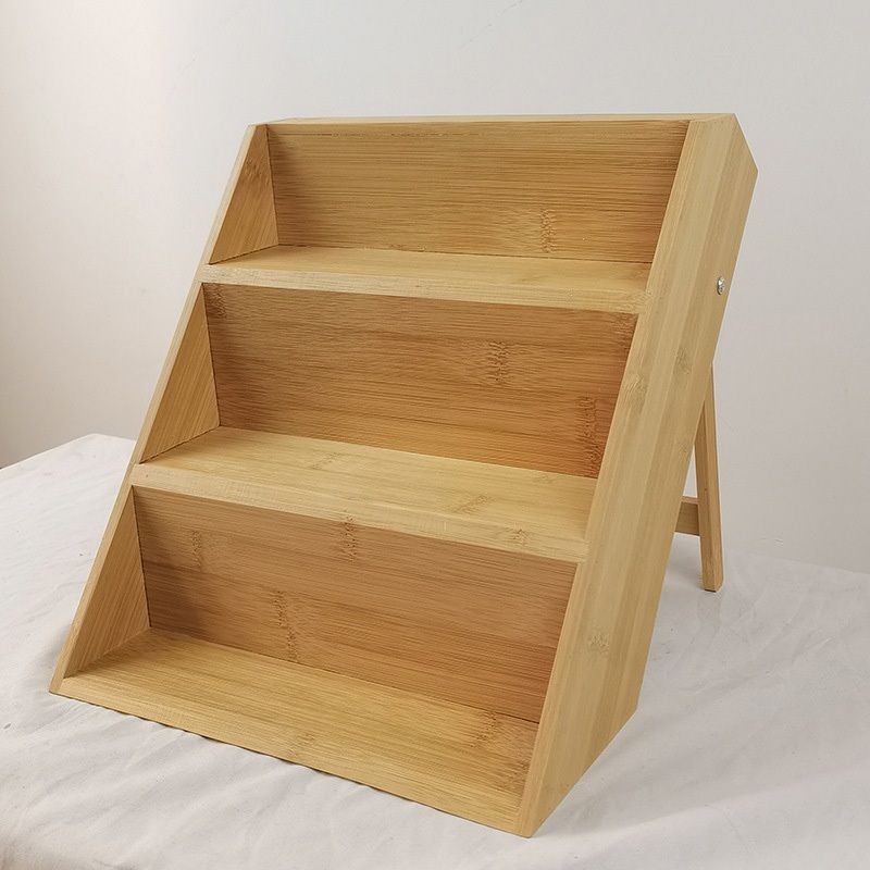 【𝗔𝗦𝗛】Bamboo Spice Rack Organizer Spice Rack Organizer 3 Tiers Seasoning Organizer 三层折叠调味瓶架