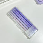 【𝗔𝗦𝗛】6 Pieces Gel Pen Set Morandi Color Black Pen 0.5mm Needle Tip Gel Pens