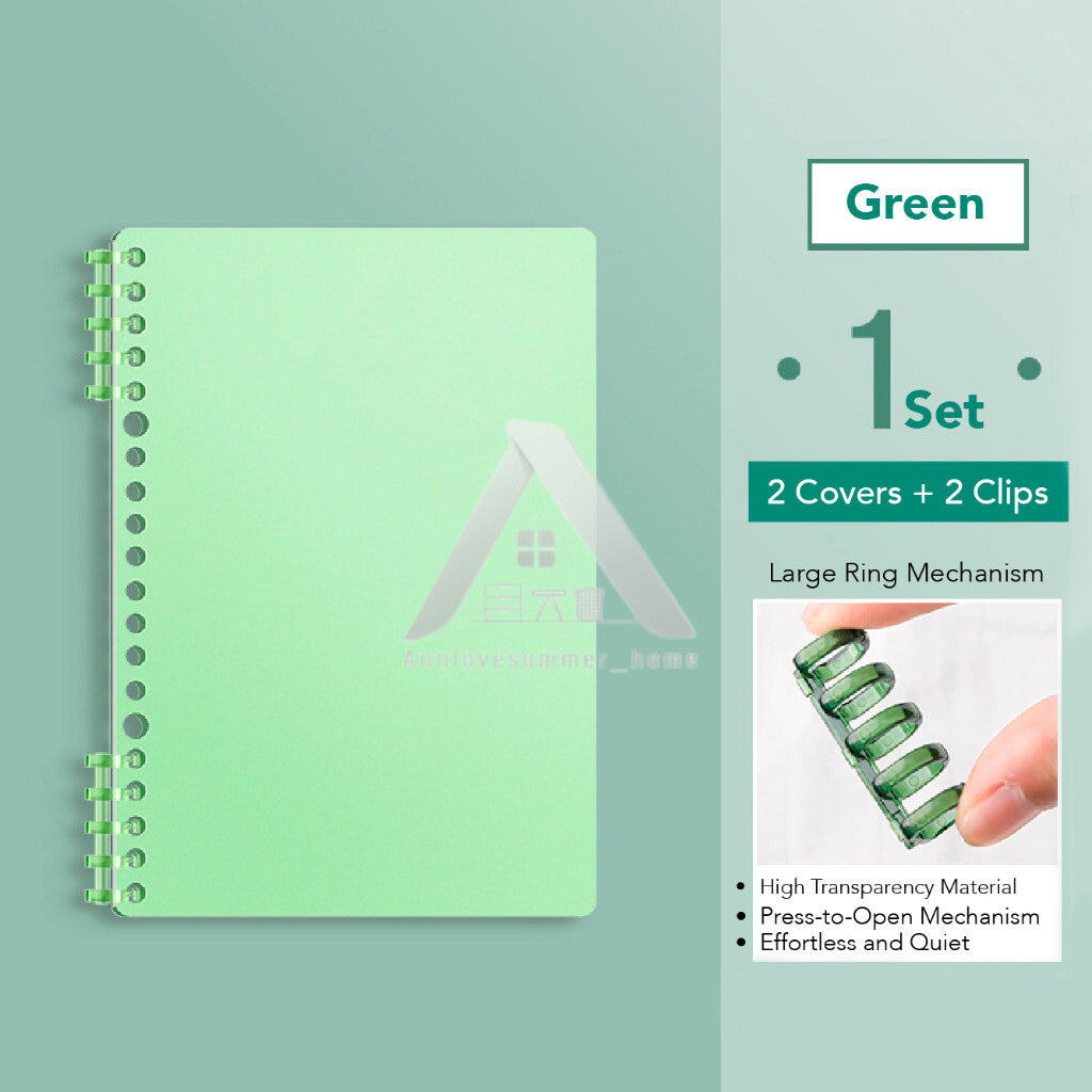 【𝗔𝗦𝗛】FULL SET【120 pages🔥 A5/B5/A4】Muji Colour Candy Notebook Coil Student Stationery Book Notepad  Portable Journal Gift