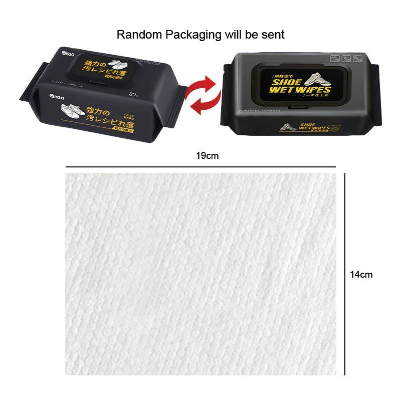 【𝗔𝗦𝗛】80pcs/30pcs Shoe Cleaning Wet Tissue Quick Wipes Sneakers Care Shoes Cleaning Solution Shoes Wipe Shoe Wipe