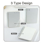【𝗔𝗦𝗛】Matt Cover Mini Notebook C7 Spiral Wire O Planner Journal Notebook- Line-Blank-Grid C7迷你线圈笔记本