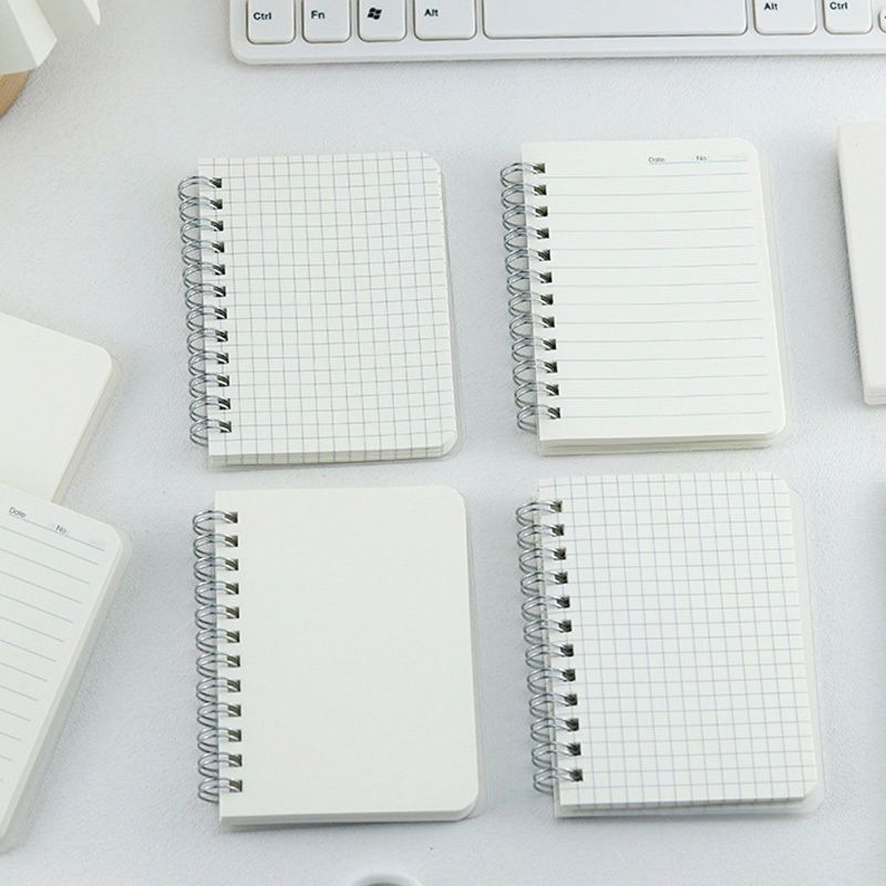 【𝗔𝗦𝗛】Matt Cover Mini Notebook C7 Spiral Wire O Planner Journal Notebook- Line-Blank-Grid C7迷你线圈笔记本