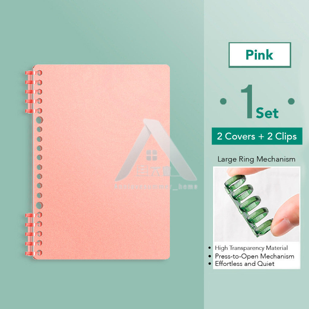 【𝗔𝗦𝗛】FULL SET【120 pages🔥 A5/B5/A4】Muji Colour Candy Notebook Coil Student Stationery Book Notepad  Portable Journal Gift