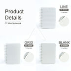 【𝗔𝗦𝗛】Matt Cover Mini Notebook C7 Spiral Wire O Planner Journal Notebook- Line-Blank-Grid C7迷你线圈笔记本