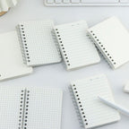 【𝗔𝗦𝗛】Matt Cover Mini Notebook C7 Spiral Wire O Planner Journal Notebook- Line-Blank-Grid C7迷你线圈笔记本