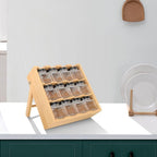 【𝗔𝗦𝗛】Bamboo Spice Rack (Full set included 12 bottles) Organizer Spice Rack 12格调料收纳架