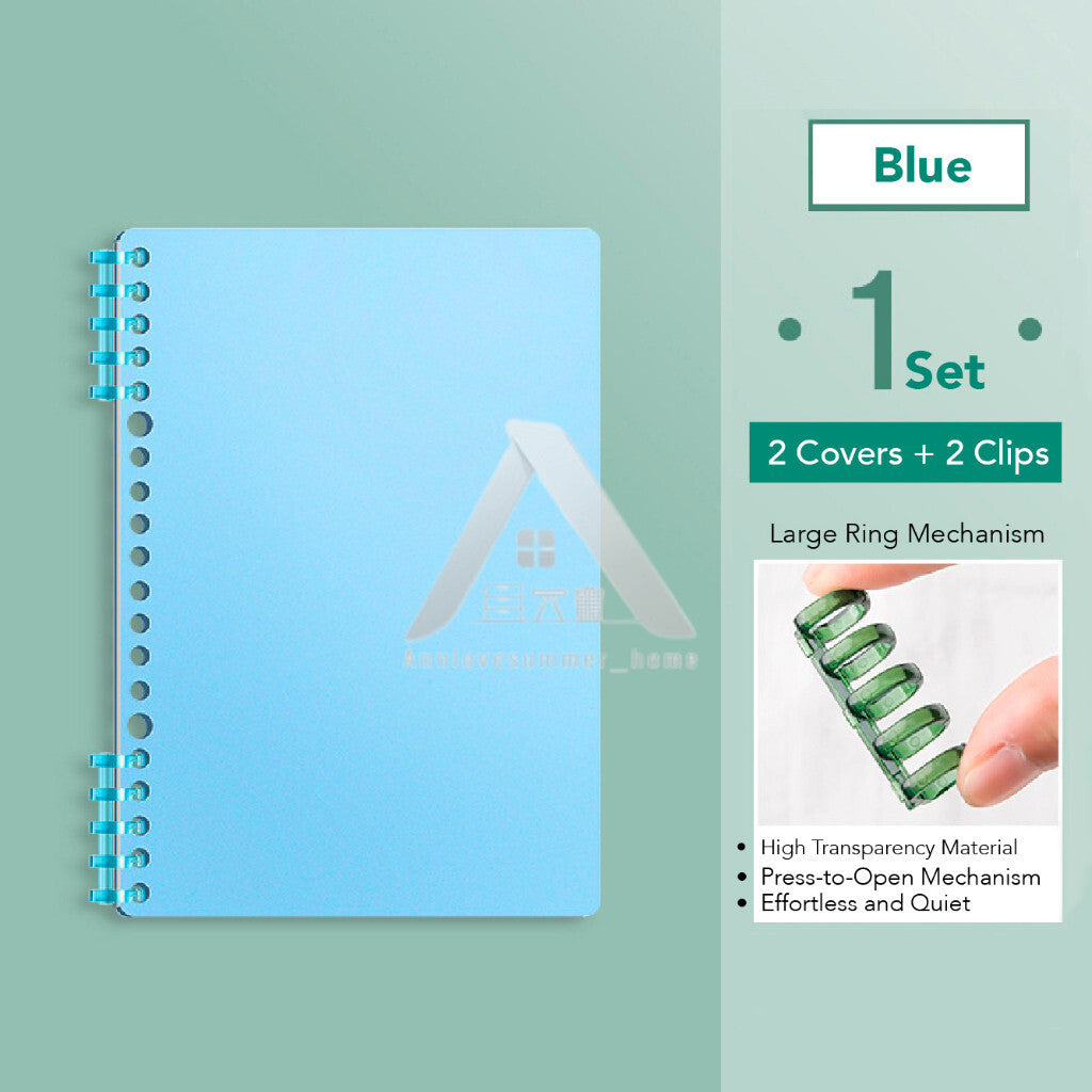 【𝗔𝗦𝗛】FULL SET【120 pages🔥 A5/B5/A4】Muji Colour Candy Notebook Coil Student Stationery Book Notepad  Portable Journal Gift