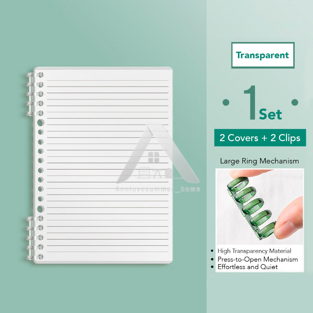 【𝗔𝗦𝗛】FULL SET【120 pages🔥 A5/B5/A4】Muji Colour Candy Notebook Coil Student Stationery Book Notepad  Portable Journal Gift