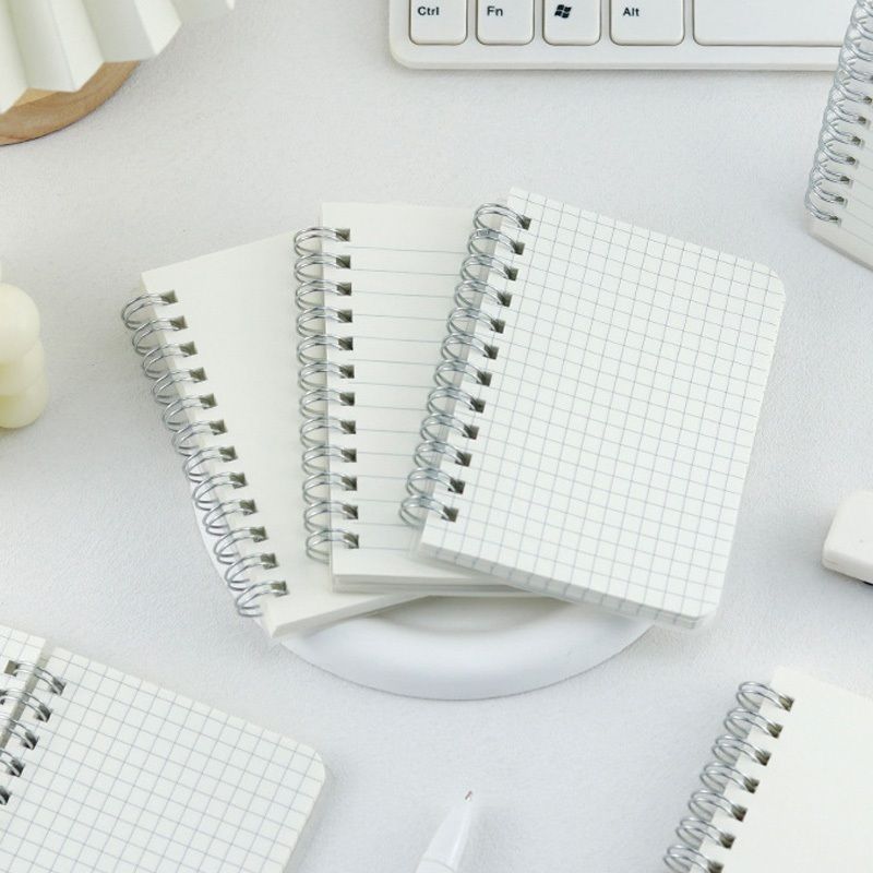 【𝗔𝗦𝗛】Matt Cover Mini Notebook C7 Spiral Wire O Planner Journal Notebook- Line-Blank-Grid C7迷你线圈笔记本