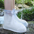 【𝗔𝗦𝗛】Rain Shoe Cover Zipper Anti-Slip Waterproof Reusable Washable Travel Kasut Kalis Air 防水鞋套