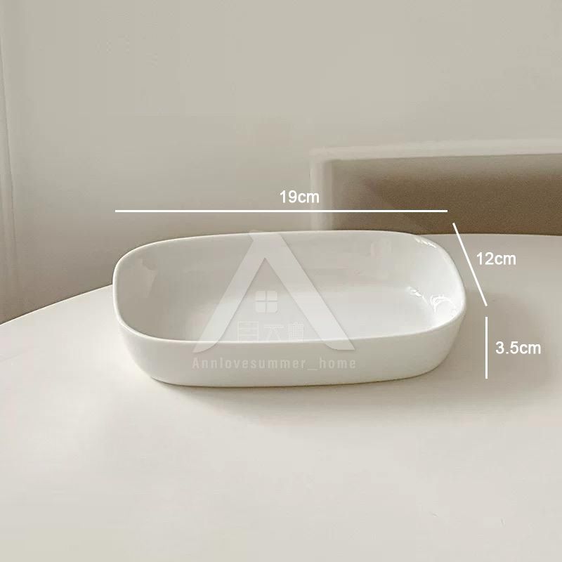 【𝗔𝗦𝗛】Salad Plate Ceramic (Circle/Rectangle)