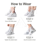 【𝗔𝗦𝗛】Rain Shoe Cover Zipper Anti-Slip Waterproof Reusable Washable Travel Kasut Kalis Air 防水鞋套