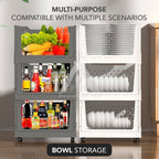 【𝗔𝗦𝗛】FOLDABLE Storage Bookshelf Desktop Book Storage Basket Folding Organizer with Wheels Multi-purpose Storage Box折叠收纳筐