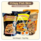 【𝗔𝗦𝗛】【Ready Stock ❗️现货】巨鲸牌 咸蛋鱼皮🥚 芝士咸蛋鱼皮 🧀 Whale Brand Salted Egg Crispy Fish Skin Kulit Ikan Telur