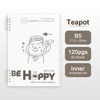 【𝗔𝗦𝗛】A5/B5 Cartoon Loose-leaf Notebook, 60 Sheets Lined Coil Notebook, Multi-functional Planner Diary Notebook 活页本