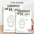 【𝗔𝗦𝗛】A5/B5 Cartoon Loose-leaf Notebook, 60 Sheets Lined Coil Notebook, Multi-functional Planner Diary Notebook 活页本