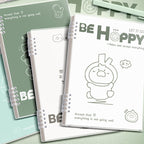 【𝗔𝗦𝗛】A5/B5 Cartoon Loose-leaf Notebook, 60 Sheets Lined Coil Notebook, Multi-functional Planner Diary Notebook 活页本