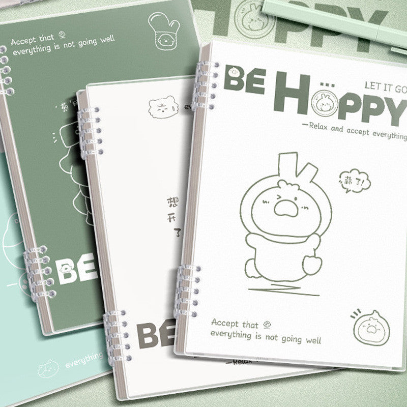 【𝗔𝗦𝗛】A5/B5 Cartoon Loose-leaf Notebook, 60 Sheets Lined Coil Notebook, Multi-functional Planner Diary Notebook 活页本